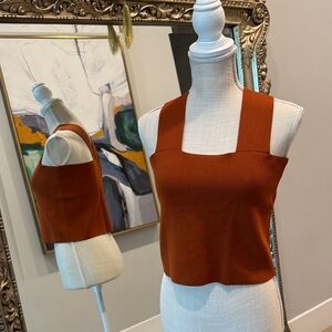 House of Harlow 1960 Terracotta Crop Top